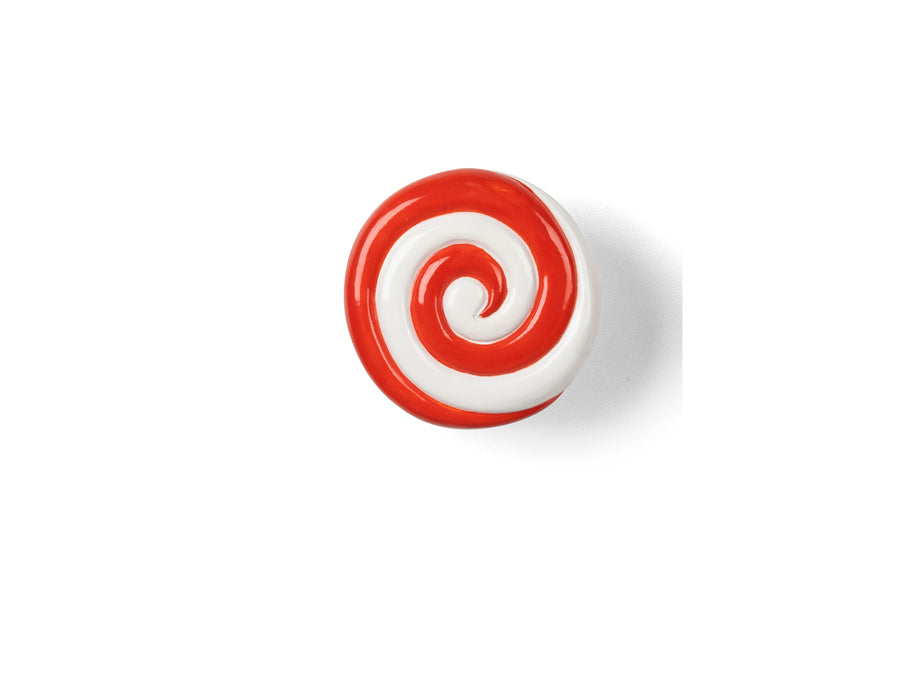 Candy Swirl Wall Hook Red