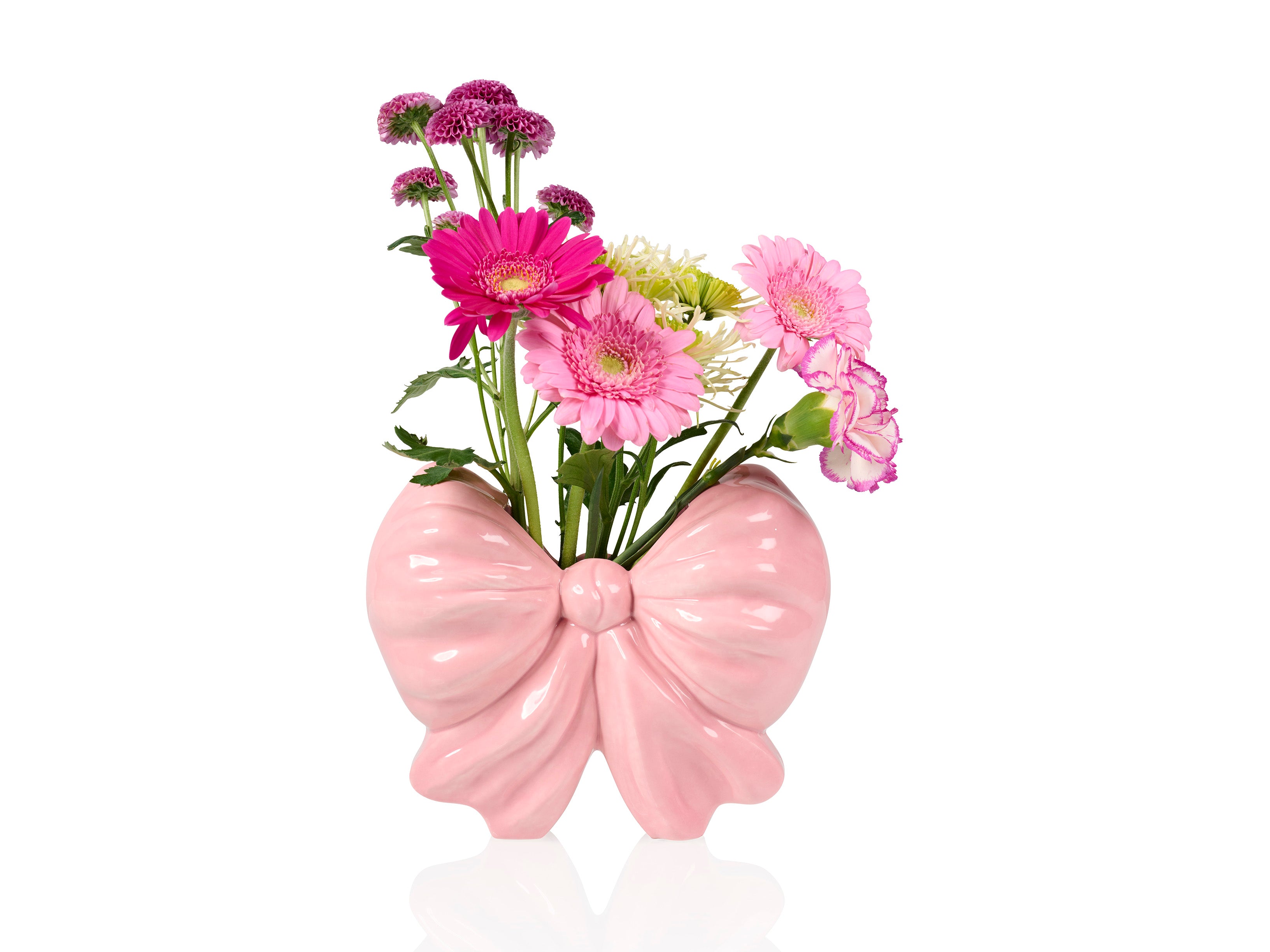 Vase-Carafe Bow with Flowers