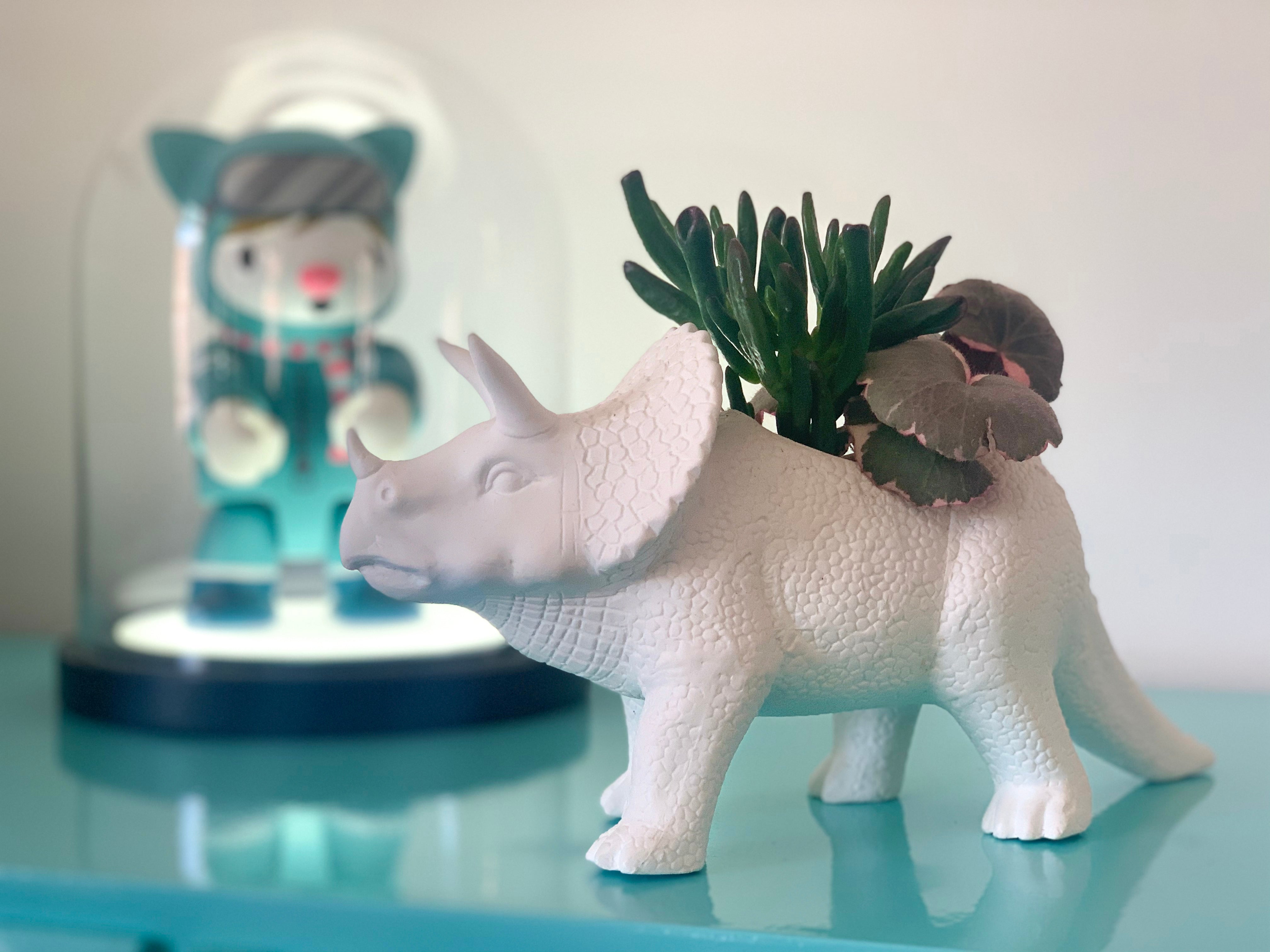 triceratops plant pot Tricerapot Planter – BITTEN BV