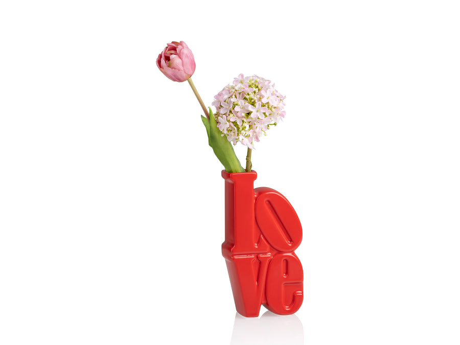 Love Vase Red
