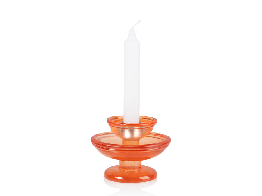 Fountain Candle Holder Orange