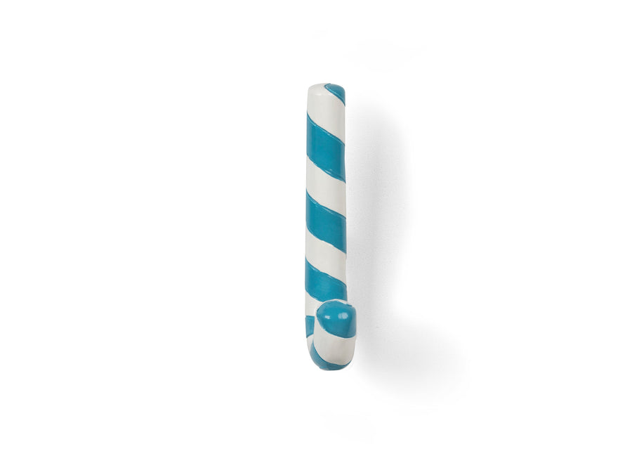 Candy Cane Wall Hook Turquoise