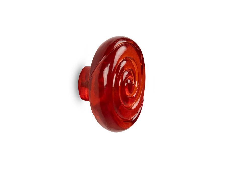 Candy Spiral Wall Hook Red
