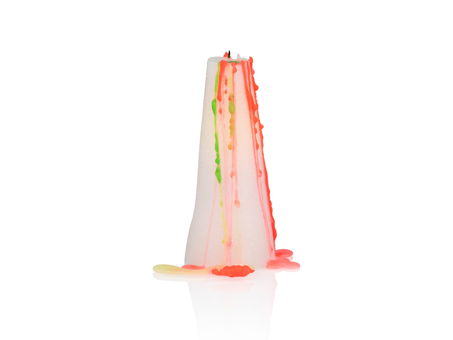 Rainbow Cone Drip Candle