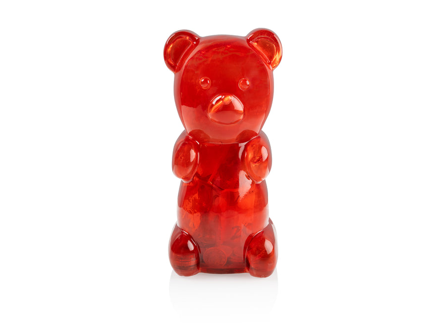 Candy Bear Money Bank Red