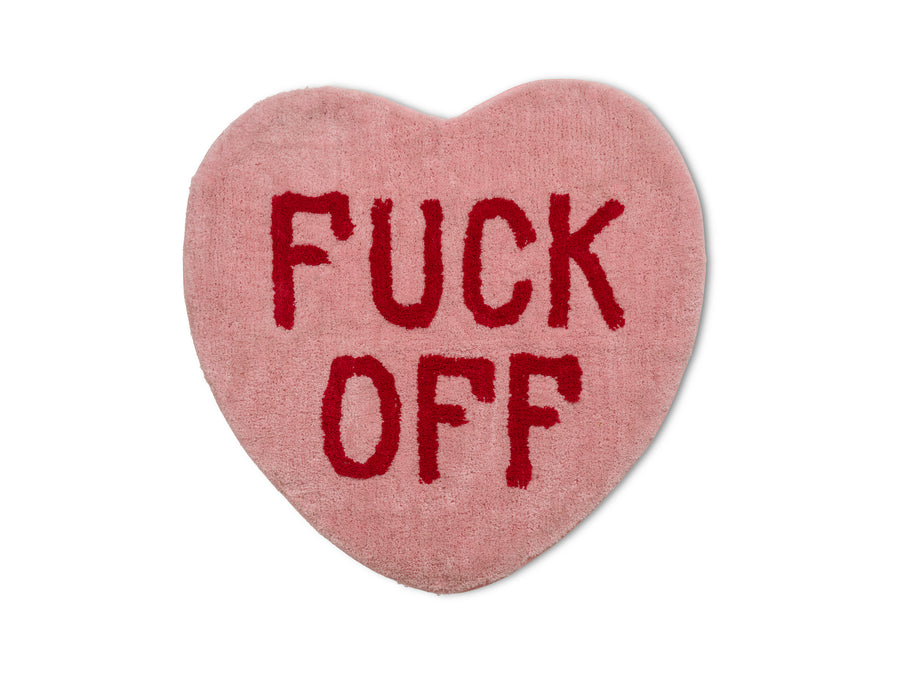 Fuck Off Heart Rug