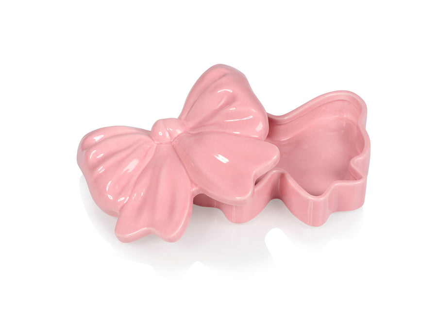 Bow Trinket Box Pink