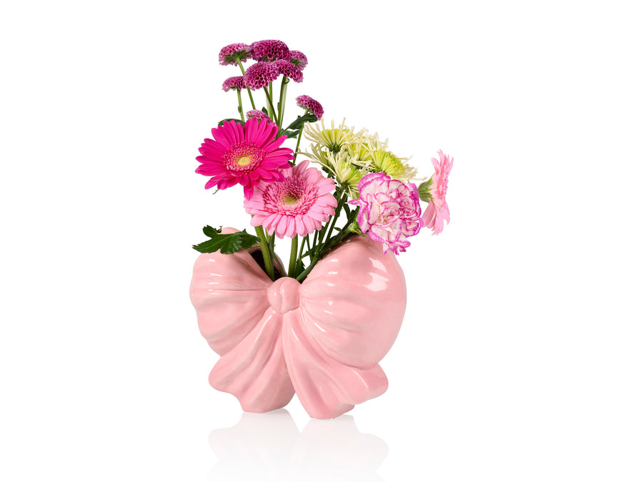 Bow Vase Pink