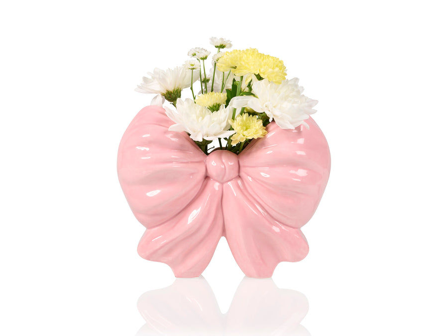 Bow Vase Pink