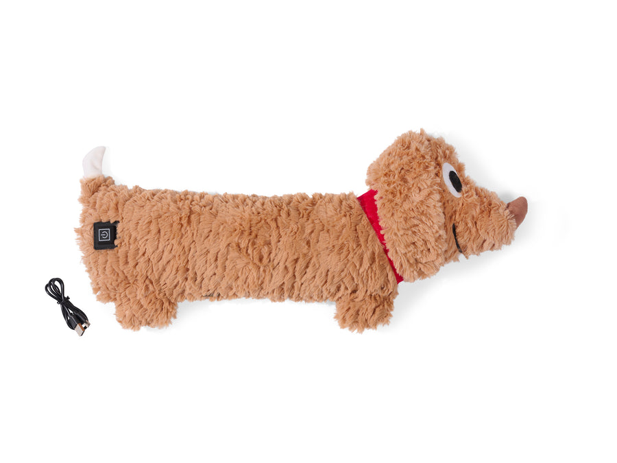 USB Fluffy Dog Warmer Brown
