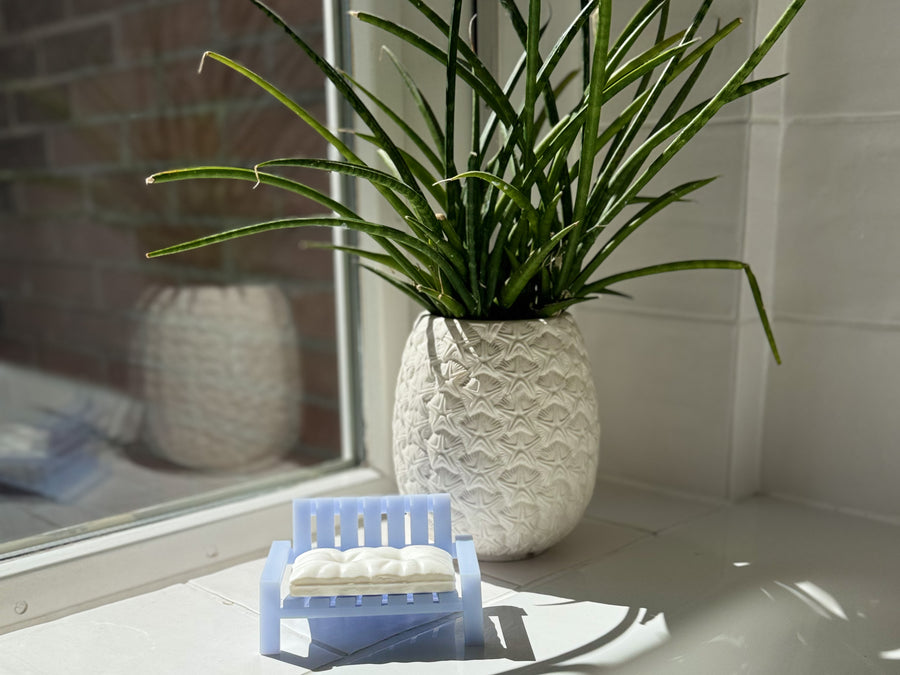 Soapy Bench Soapholder Xenon Blue
