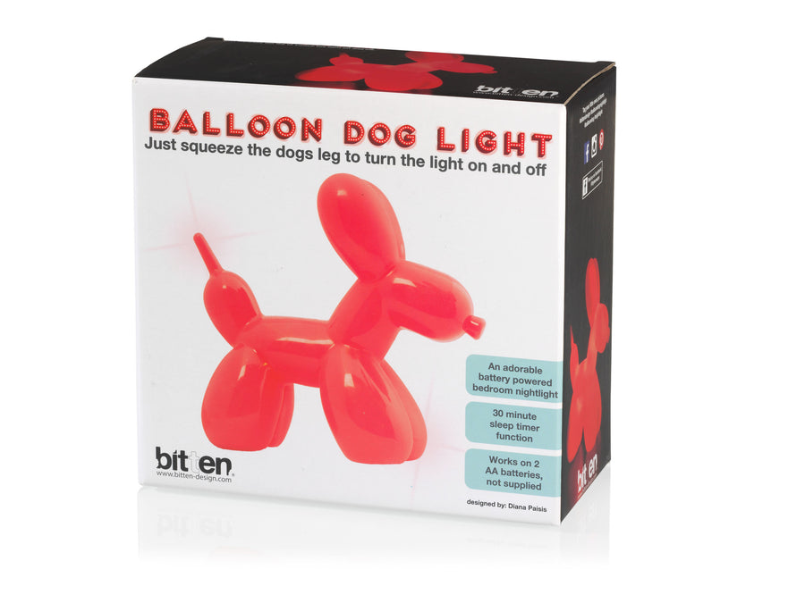 Balloon Dog Night Light Red