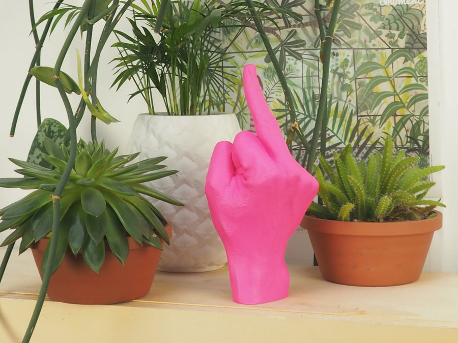 The Finger Sculpture Pink