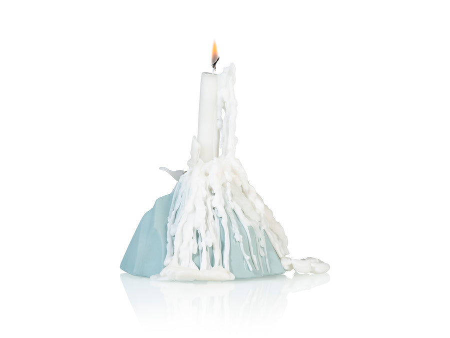 Pure White Drip Candles, set of 2